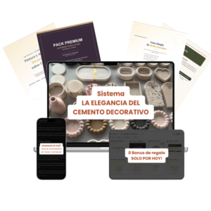 Sistema La Elegancia del Cemento Decorativo + 8 bonus + Asistente 24/7
