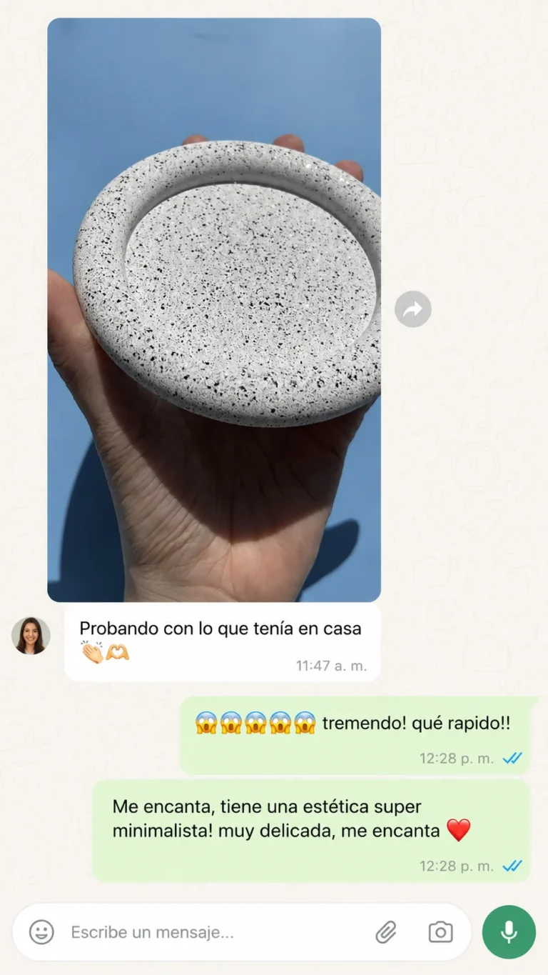 "Probando con lo que tenía en casa"